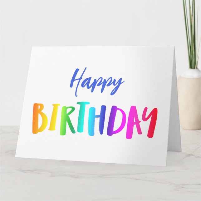 Grosser Geburtstag von uns allen zum Geburtstag Karte (Vorderseite)