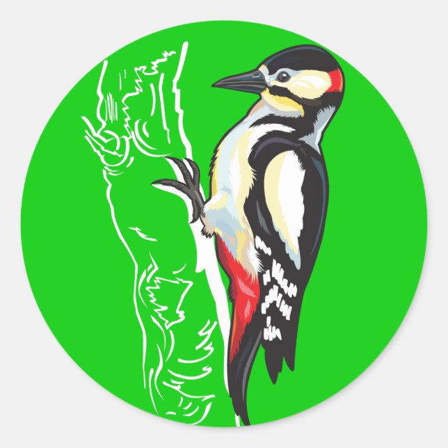 großer gepunkteter Specker Runder Aufkleber (Vorderseite)