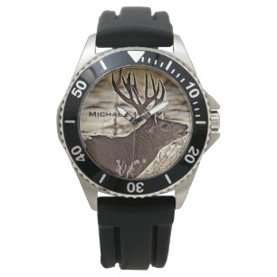 Großer Gestellwhitetail-Dollar Armbanduhr