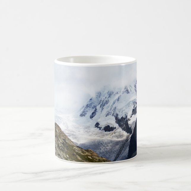 Grosser Gletscher in den Schweizer Alpen Kaffeetasse (Mittel)