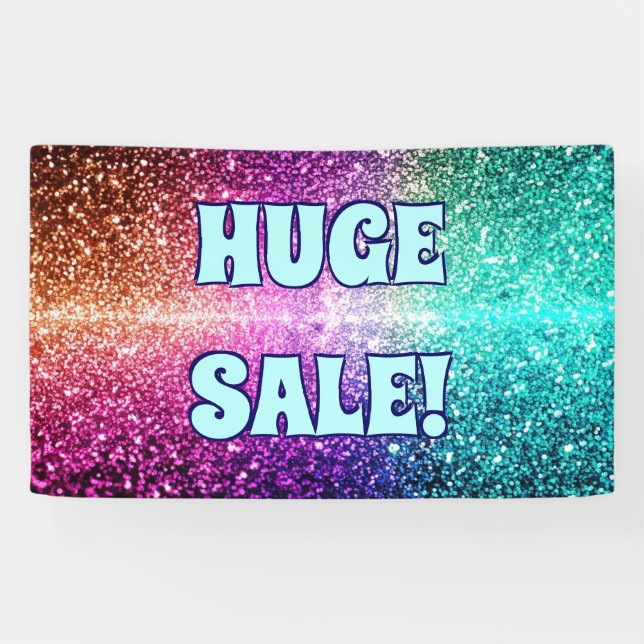 Großer Glitzer-Banner Banner (Horizontal)