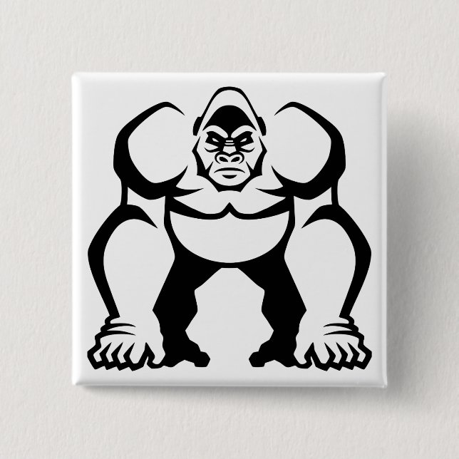 Großer Gorilla Button (Vorderseite)