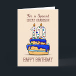 Großer Grandson 10. Geburtstag, 10 Sweet Blue Cake Karte<br><div class="desc">Kuchen sind ein fester Bestandteil jeder Geburtstagsfeier. Diese Karte,  die einen blauen Kuchen auf der Vorderseite hat,  wird Ihren Urenkel definitiv zum Tag machen,  wenn er seinen 10. Geburtstag feiert. Schicke ihm jetzt diese Karte.</div>