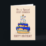 Großer Grandson 5. Geburtstag, 5. Geburtstag auf S Karte<br><div class="desc">Große Enkel sind besondere Kinder. Und diese Karte wurde für besondere Kinder gemacht,  die seinen besonderen Tag feiern. Mit einem Kuchen und farbenfrohen Bonbons auf der Vorderseite,  ist diese Karte nicht perfekt,  um einen Urenkel zu senden,  der seinen 5. Geburtstag feiert.</div>