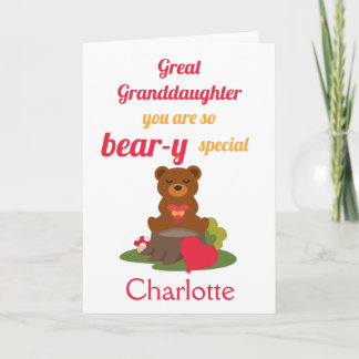 Großer Großtochter Bären-y-Special-Valentinstag Karte