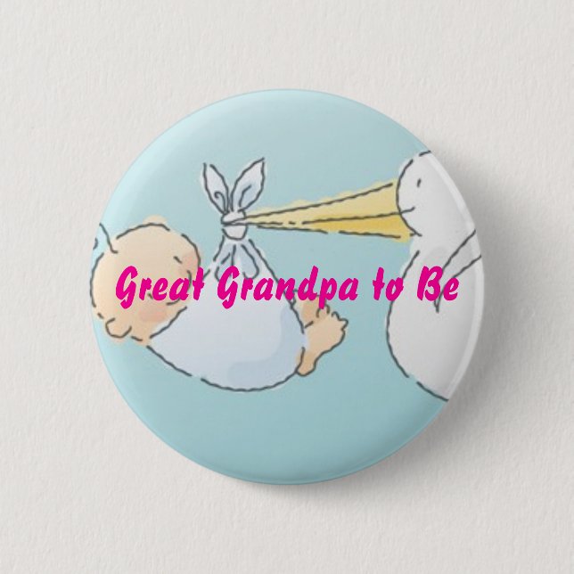 Großer Großvater zum zu sein Button (Vorderseite)