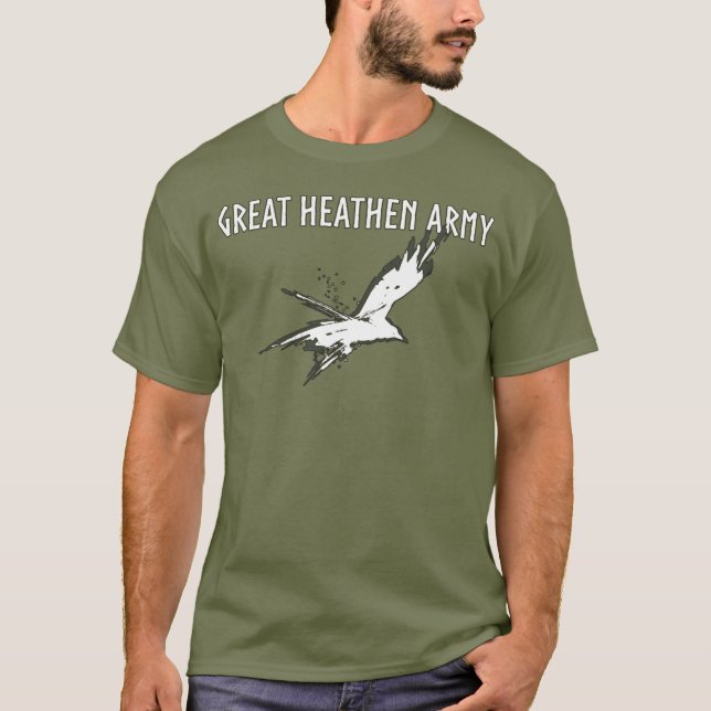 Großer heidnischer fliegender Rabe der Armee-| T-Shirt (Vorderseite)