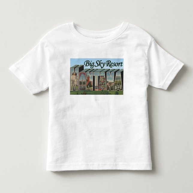 Großer Himmel-Erholungsort, Montana - große Kleinkind T-shirt (Vorderseite)