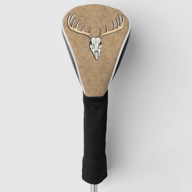 Großer Hirschschädel Golf Headcover (Vorderseite)