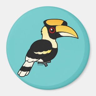 Großer Hornbill Magnet