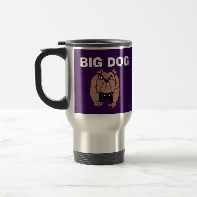 GROSSER HUND, Kaffee REISE MUG Reisebecher (Links)