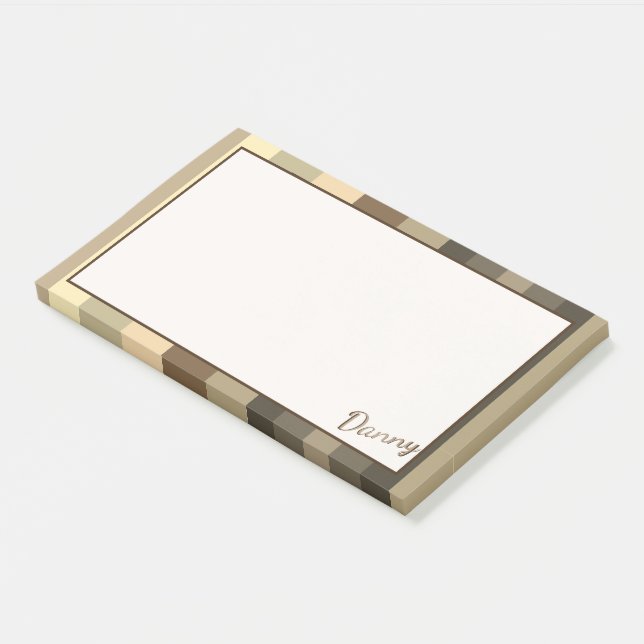 Grosser, individualisierbarer Post It Note für Dan Post-it Klebezettel (angewinkelt)