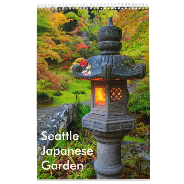 Großer japanischer Garten-Kalender Seattles Kalender (Titelbild)
