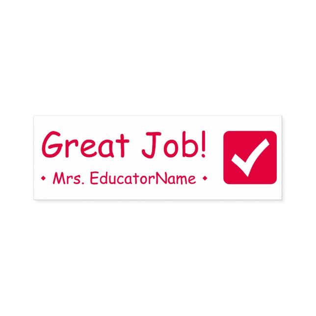 "Großer Job!" Briefmarke aus Kautschuk Permastempel (Design)