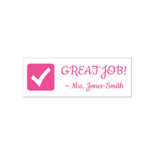 "GROSSER JOB!" Briefmarke für die Kennzeichnung vo Permastempel