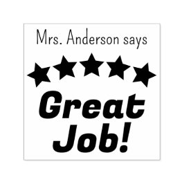 Großer Job bringt Lehrer Personalisiert auf den Pl Permastempel