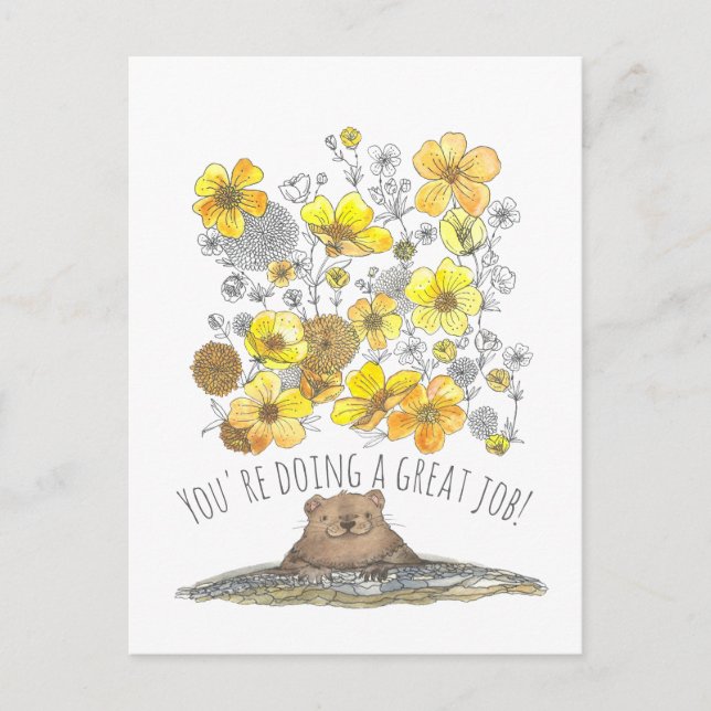 Großer Job-Lehrer Postkarte (Vorderseite)