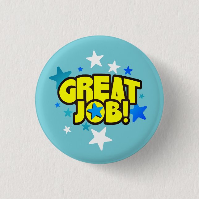 Großer Jobangestelltanerkennungs-Preisknopf Button (Vorderseite)