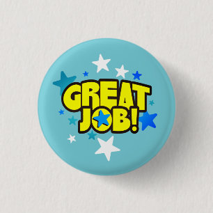 Großer Jobangestelltanerkennungs-Preisknopf Button