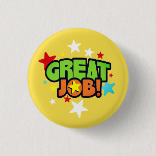 Großer Jobangestelltanerkennungs-Preisknopf Button