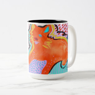 Großer Kaffee-Liebhaber? Dieses ist die Tasse, di Zweifarbige Tasse