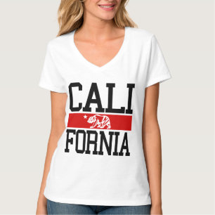 GROSSER Kalifornien-Staats-Flaggen-Entwurf T-Shirt
