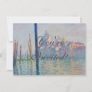 Großer Kanal Monet Venedig Italien Klassisches Gem Einladung