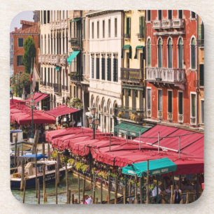 Großer Kanal von Venedig Italien mit Gondelbooten Untersetzer