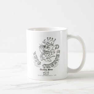 Großer Käse Jerry auf dem Mond 1 Kaffeetasse