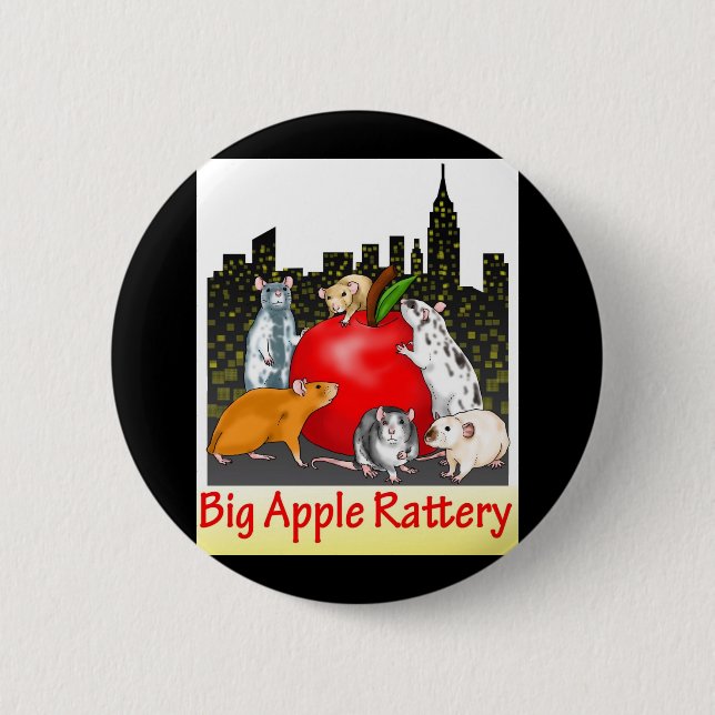 Großer Knopf Apples Rattery Button (Vorderseite)