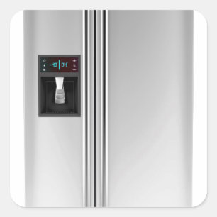 Großer Kühlschrank Quadratischer Aufkleber