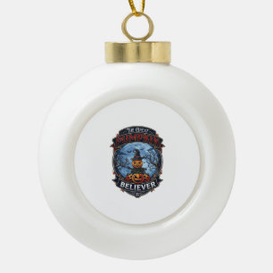 Großer Kürbis-Gläubiger Vogelscheuche Hexenhut Hal Keramik Kugel-Ornament