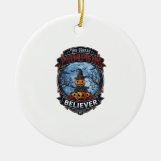Großer Kürbis-Gläubiger Vogelscheuche Hexenhut Hal Keramik Ornament