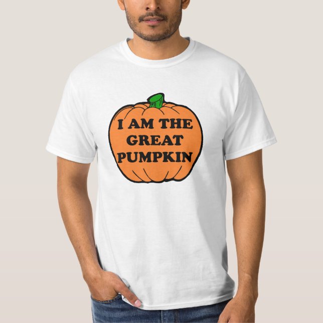 Großer Kürbis T-Shirt (Vorderseite)