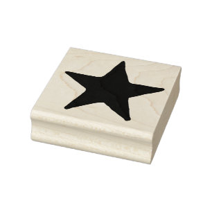 Großer Land-Stern-Gummikunst-Briefmarke Gummistempel