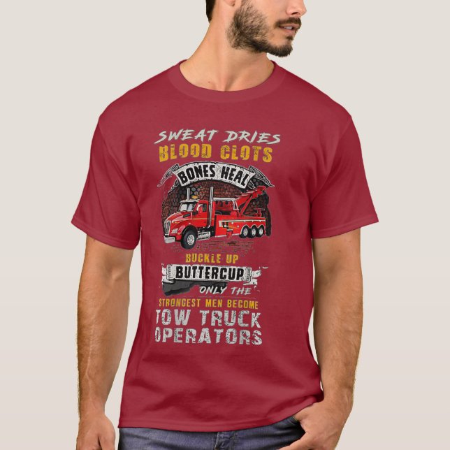 Großer Lastkraftwagenbetreiber T-Shirt (Vorderseite)