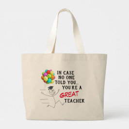 "Großer Lehrer" Jumbo Stoffbeutel
