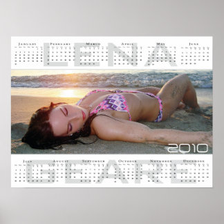 Großer Lena Geare 2010 Kalender Poster