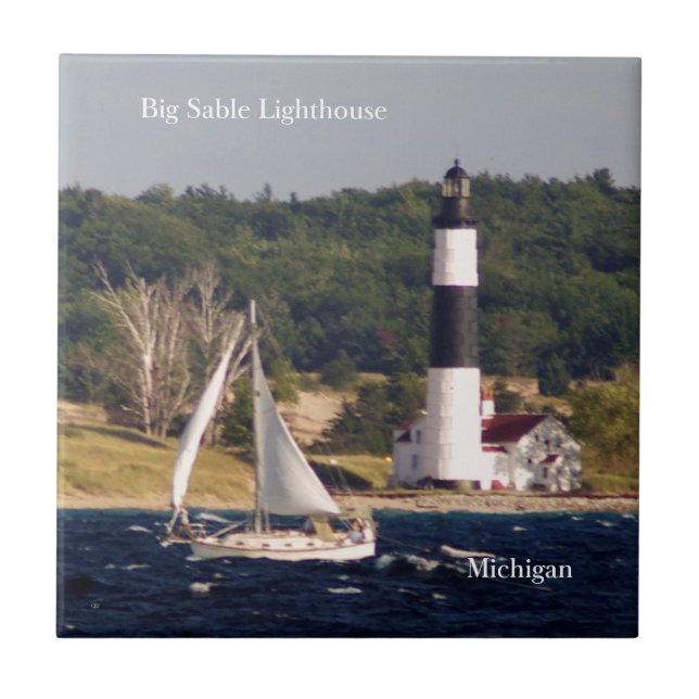 Großer Leuchtturm und Kachel (Vorderseite)