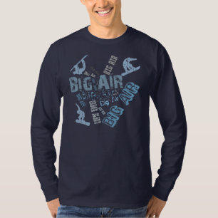 Großer Luft-Snowboarding T-Shirt