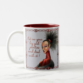 Großer Mädchen-Schlüpfer Zweifarbige Tasse