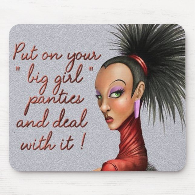 Großer Mädchenschlüpfer Mousepad (Vorne)