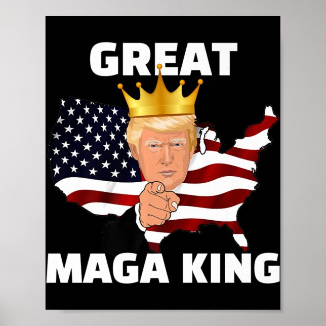 Großer MAGA King Poster (Vorne)