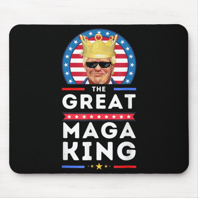 Großer MAGA King Trump Biden Politische Ultra-Mega Mousepad (Vorne)