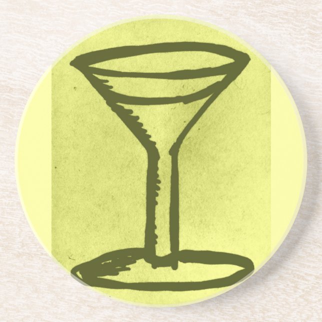 GROSSER MARTINI-DRUCK-UNTERSETZER GETRÄNKEUNTERSETZER (Vorne)