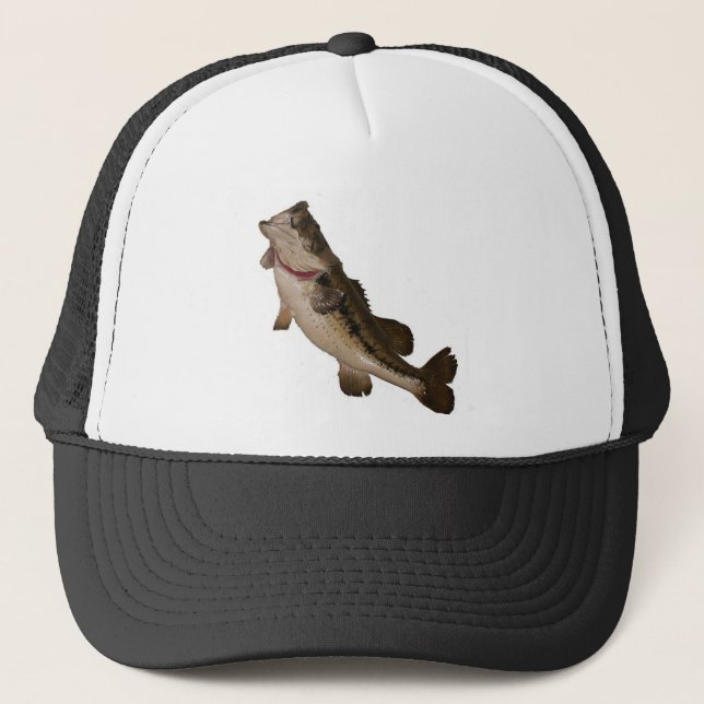 Großer Mouth-Bass-Hat Truckerkappe (Vorderseite)