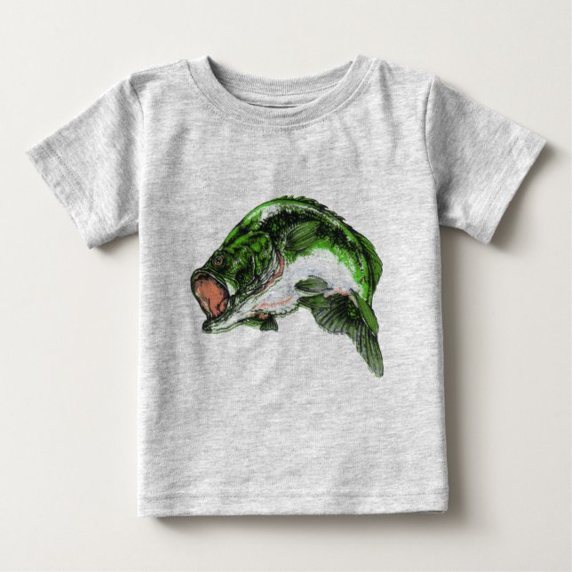 Großer Mund Baß Baby T-shirt (Vorderseite)