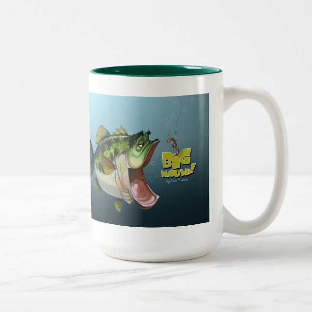 Großer Mund Zweifarbige Tasse (Rechts)