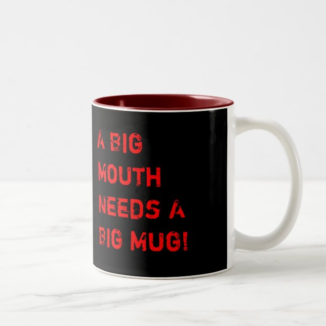 Großer Mund Zweifarbige Tasse (Rechts)