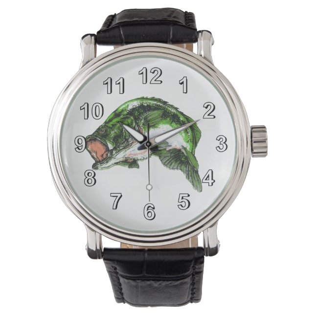 Großer Mundbarsch Armbanduhr (Vorderseite)
